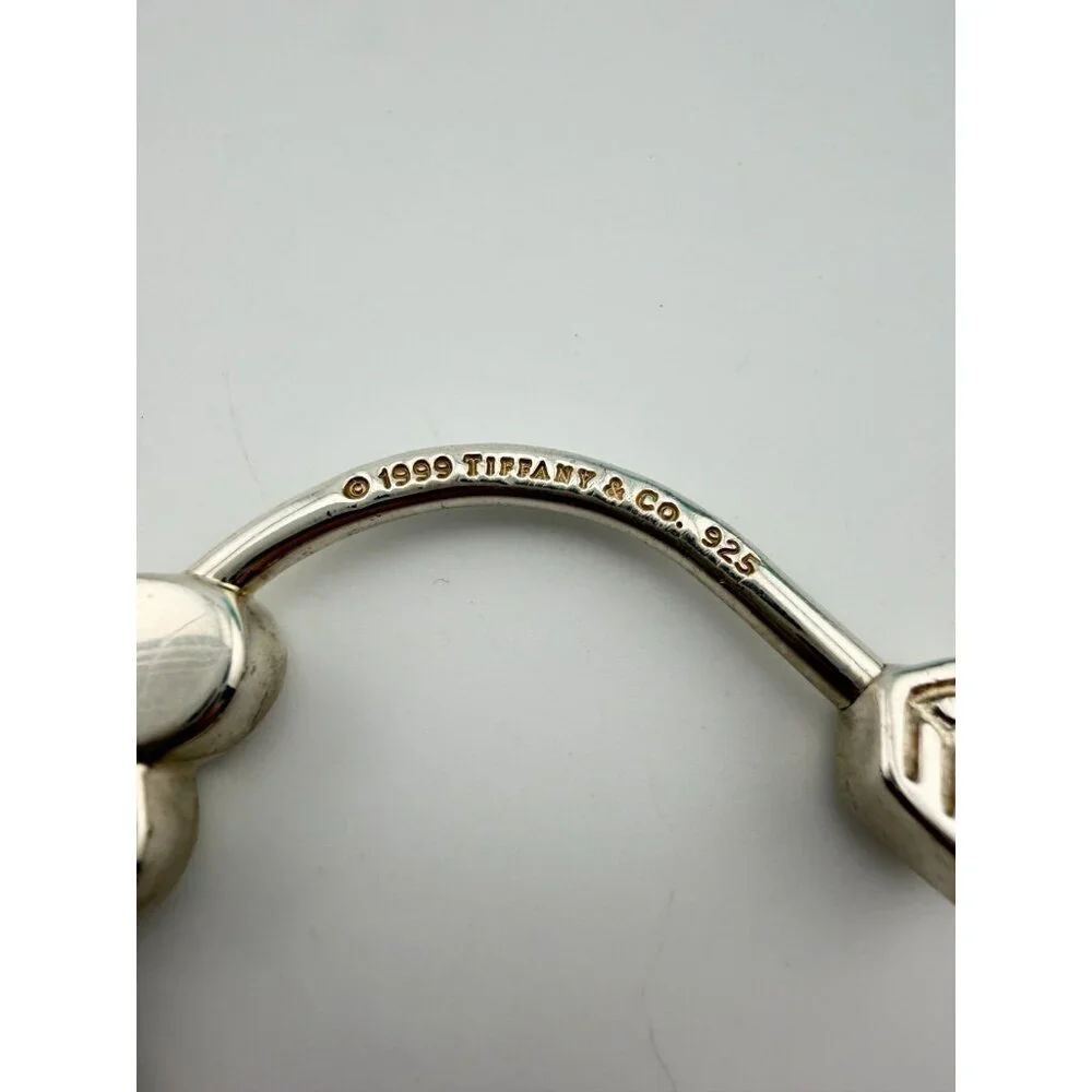 💘 Tiffany & Co. Be Mine Valentine U Keychain Key Holder Sterling Silver 1999